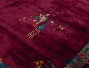 antique chinese wool rug