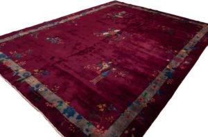 antique chinese wool rug