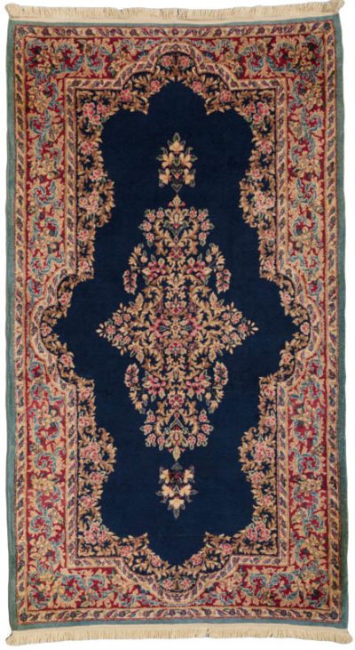 semi-antique persian kerman rug