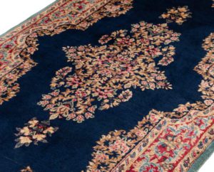 semi-antique persian kerman rug