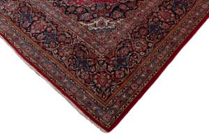 semi-antique persian kashan rug