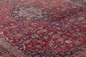 semi-antique persian kashan rug