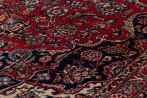 semi-antique persian kashan rug