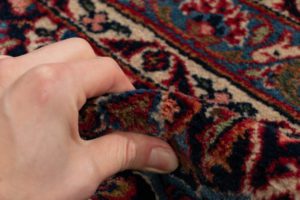 semi-antique persian kashan rug