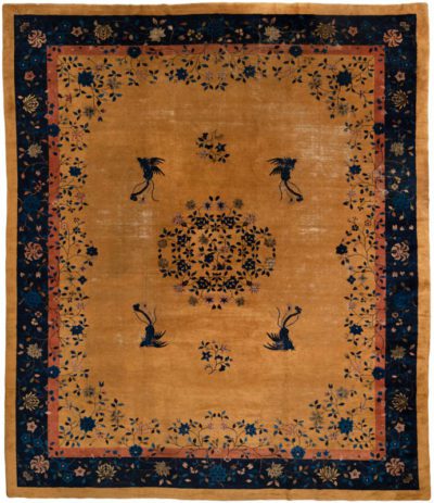 antique chinese oversized wool rug