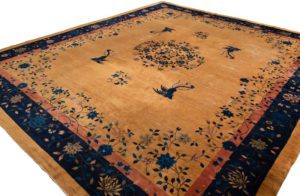 antique chinese oversized wool rug