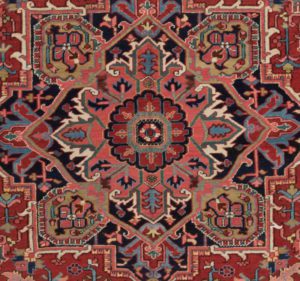 antique persian heriz rug