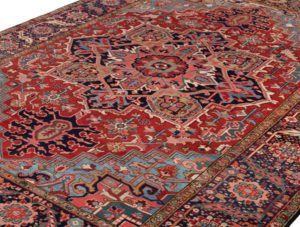 antique persian heriz rug