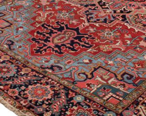 antique persian heriz rug