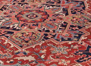 antique persian heriz rug