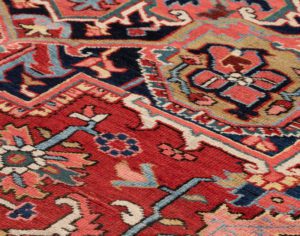 antique persian heriz rug