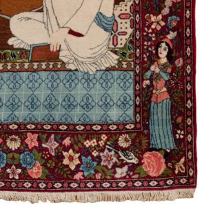 kashan pictorial rug