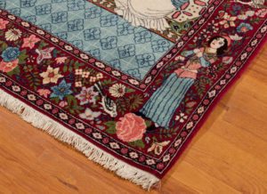 kashan pictorial rug