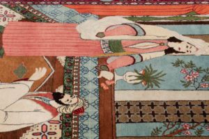 kashan pictorial rug