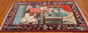 kashan pictorial rug