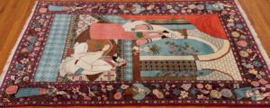 kashan pictorial rug