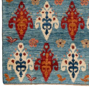 ikat contemporary wool rug