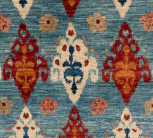 ikat contemporary wool rug