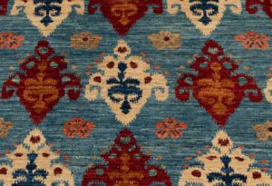 ikat contemporary wool rug