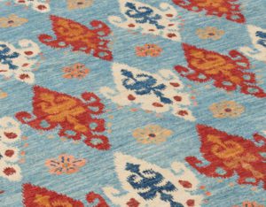 ikat contemporary wool rug