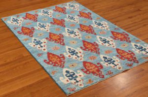 ikat contemporary wool rug