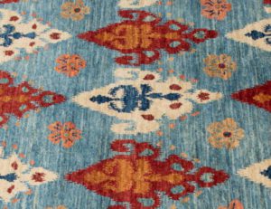 ikat contemporary wool rug