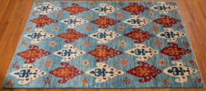 ikat contemporary wool rug
