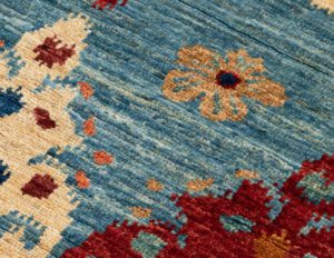 ikat contemporary wool rug