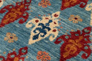 ikat contemporary wool rug