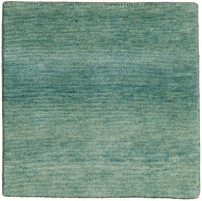 Essential Wool Knotted Modern Sea Glass Green Rug
