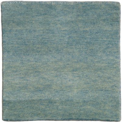 Essential Wool Knotted Modern Sea Glass Blue Rug