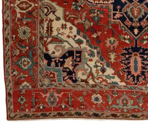 antique serapi rug