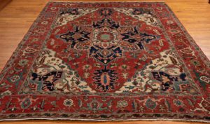 antique serapi rug