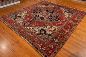 antique serapi rug