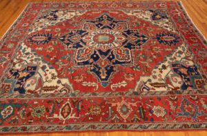 antique serapi rug