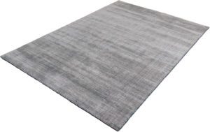 hand loomed viscose wool rug