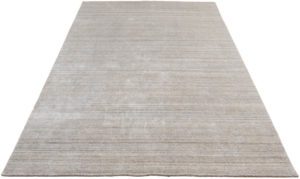 hand loomed viscose wool cotton rug