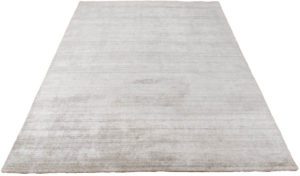 hand loomed viscose wool cotton rug