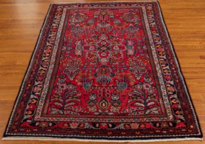semi-antique wool rug