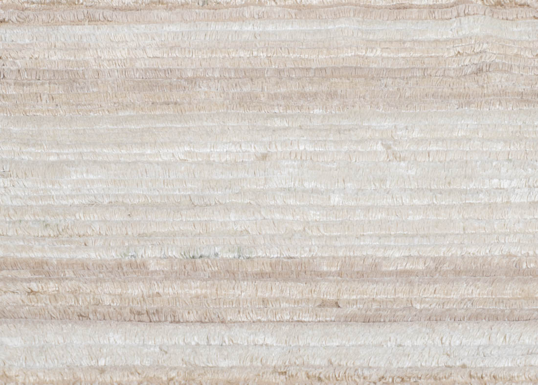 Designer Texture Silk/Wool Knotted Moroccan Ribbed Ivory/Taupe Rug ...