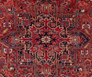 antique persian heriz rug
