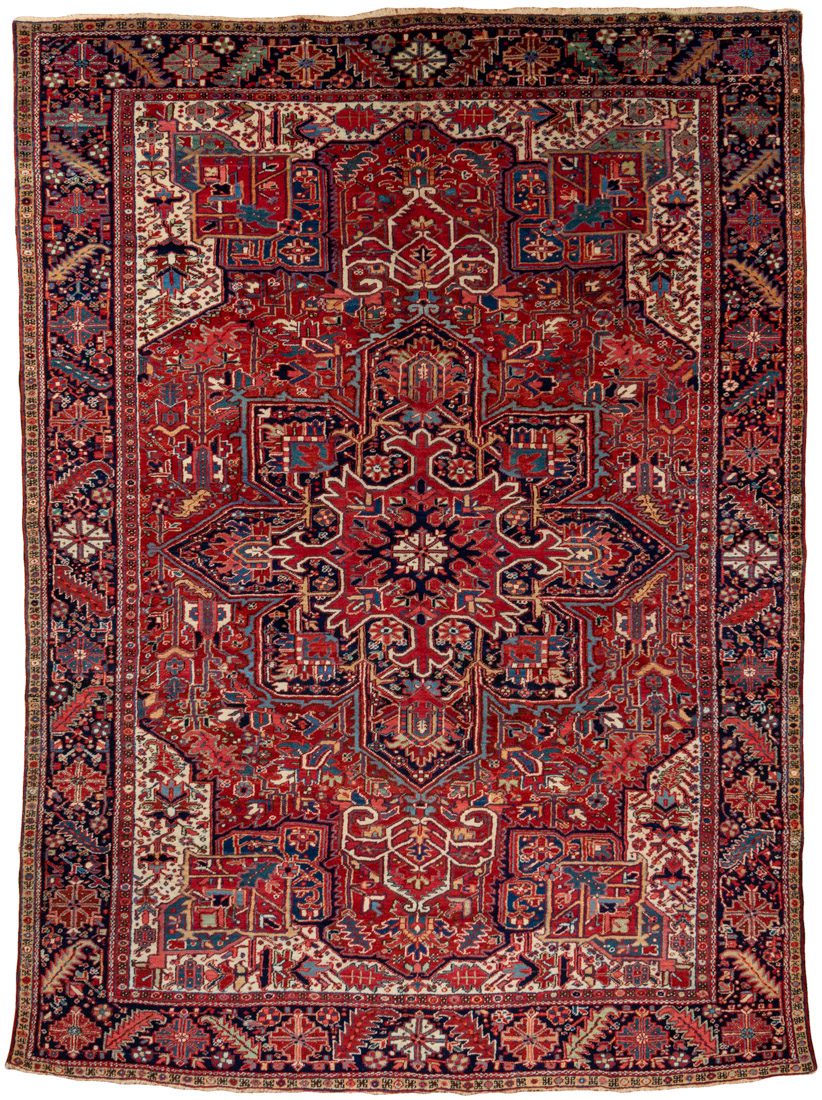 antique persian heriz rug