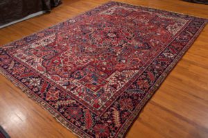 antique persian heriz rug