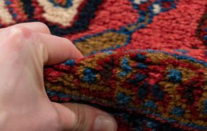 semi-antique persian heriz rug