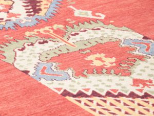 ikat wool runner rug