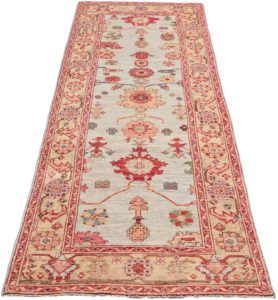 oushak wool runner rug