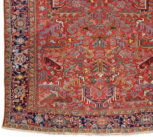 antique persian heriz rug