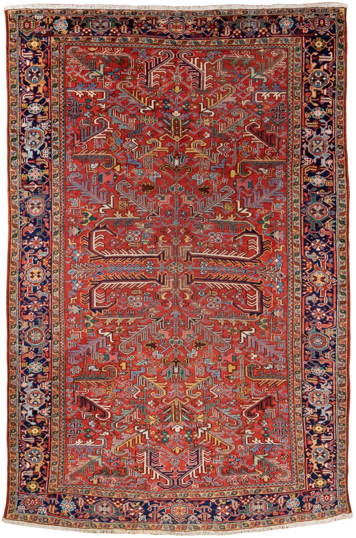 antique persian heriz rug
