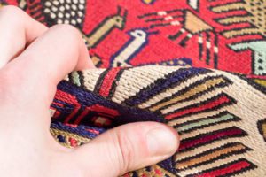 shahsavan silk soumak rug