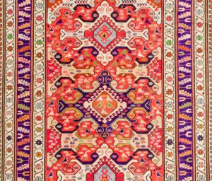 shahsavan silk soumak rug